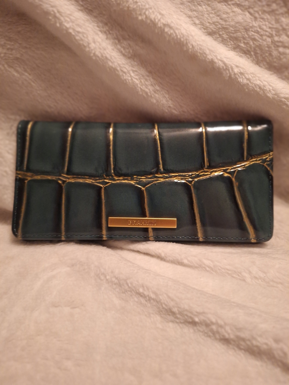 Brahmin Ady Wallet In Mystic Green Nerina